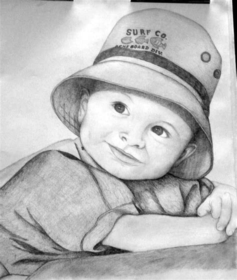 Little Boy Art Drawing Sketch