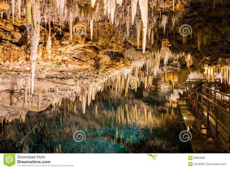 Bermuda Crystal Cave Stock Photo Image Of Crystal Colorful 96844082