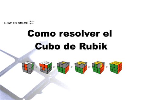 Pasos Para Hacer El Cubo De Rubik 3x3 Idea De Hacer