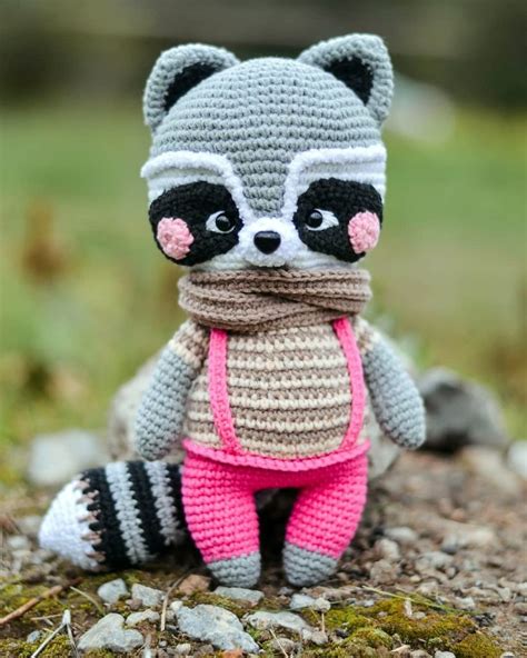 Crochet Plush Raccoon Free English Pattern Amigurumi Amigurumi Free Patterns