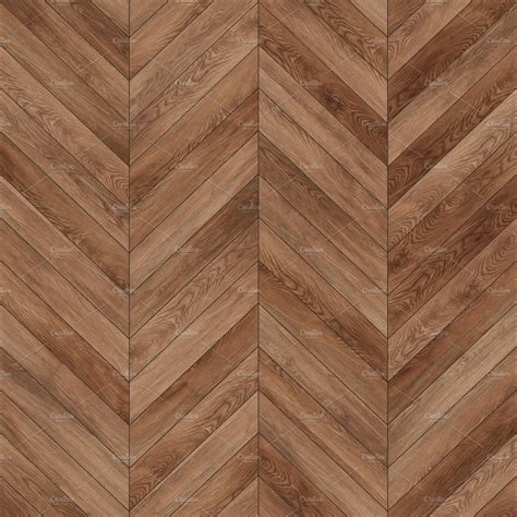 Seamless Wood Parquet Texture Chevron Brown Textures ~ Creative Market