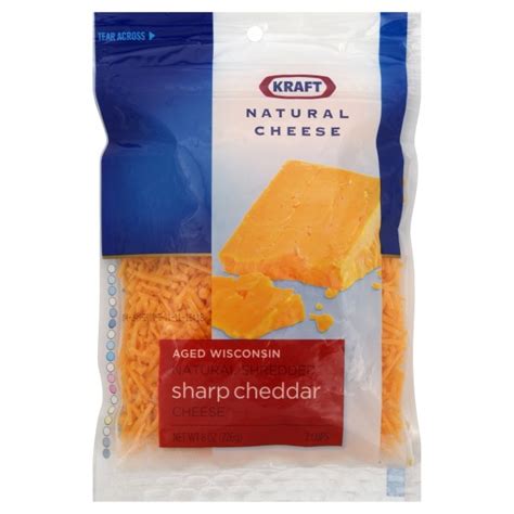Kraft Cheese Cheddar Sharp Shredded