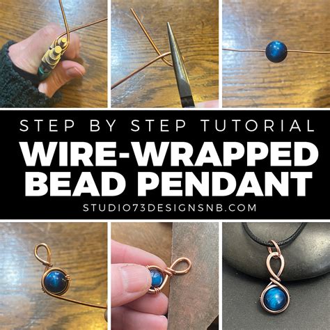 Wire Wrapping Tutorial For Beginners Simple Bead Pendant Studio