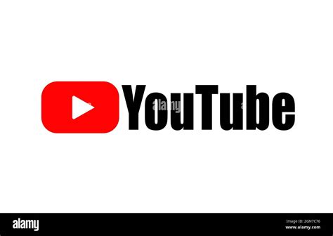 Youtube Logo Isolated On White Background Stock Vector Image And Art Alamy