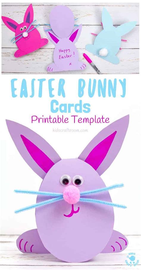 Easy Peasy Easter Bunny Cards Kids Craft Room