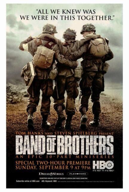 Band Of Brothers Movie Poster B 27x40 Eion Bailey Jamie Bamber Michael