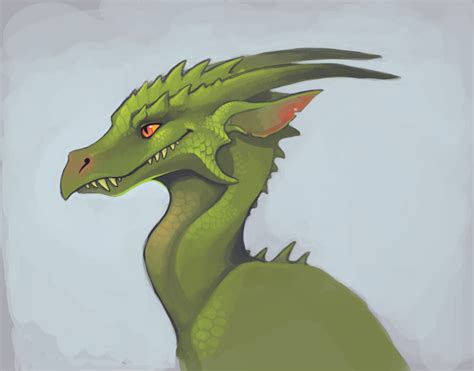 Dragon Portrait April 30 By Aazure Dragon On Deviantart