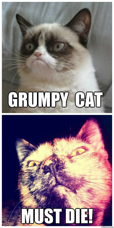 Grumpy Cat Must Die Grumpy Cat Vs Evil Zoe Quickmeme