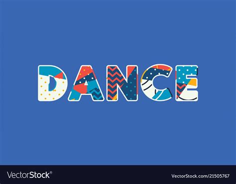 Dance Concept Word Art Royalty Free Vector Image