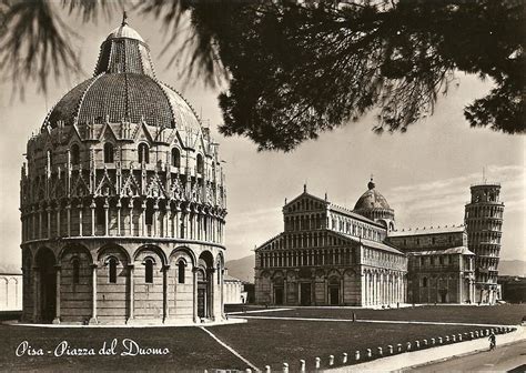 Pisa Pisa Piazza Del Duomo Carte Postale Ancienne Et Vue D Hier