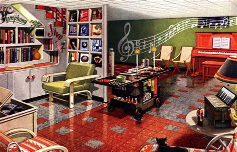 Retro Rooms See These 12 Themed Vintage Basement Remodels From The