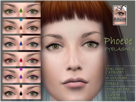 Phoebe Eyeliner Lashes The Sims 4 Catalog