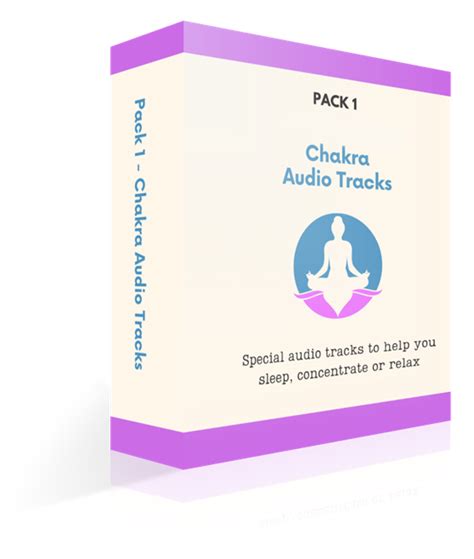 Pack 1 6 One Hour Chakra Audio Tracks Meditation Music Store