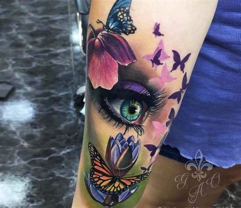 Eye And Butterflies Tattoo By Gonzalo Arana Ortiz Post 22515