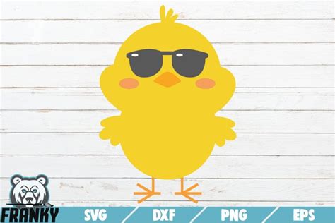 Chick With Sunglasses Svg Printable Cut File
