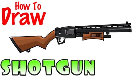 How To Draw The Shotgun Fortnite Youtube