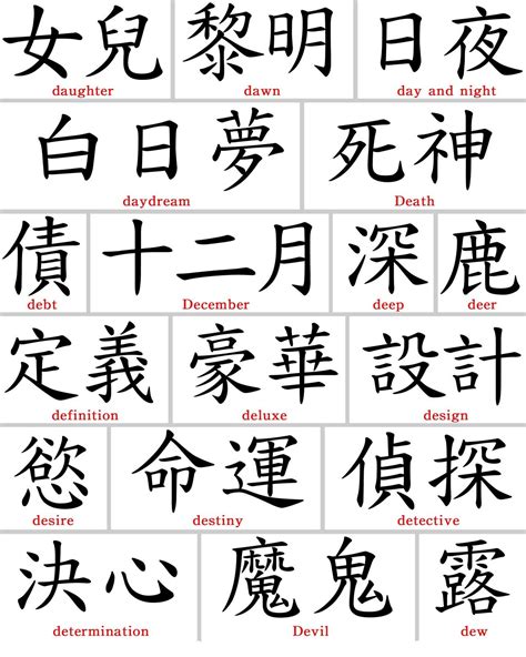 Chines Symbol Tattoos And Kanji Symbol Tattoos Japanese Language