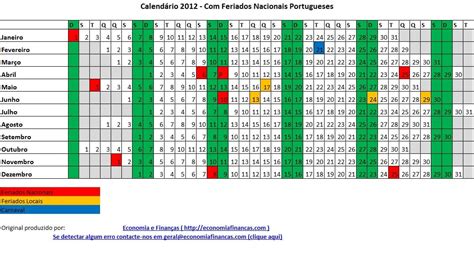 Calendário 2012 Em Excel Para Impressão Versão De Planeamento Act