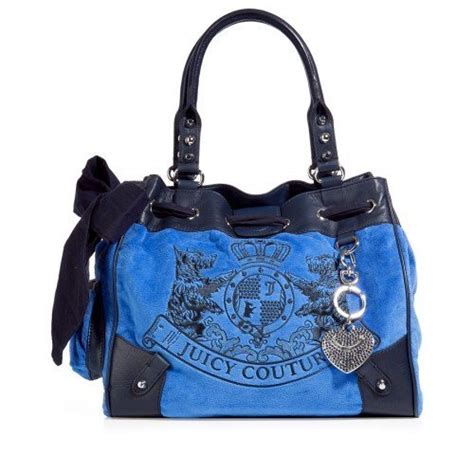 Juicy Couture Azur Blue Scotty Embroidery Daydreamer Tote