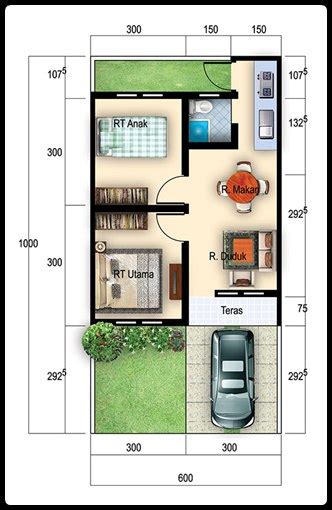 Walau luas lahan anda hanya 60m2, namun anda bisa mendapatkan rumah minimalis yang luas bersama keluarga dengan model 2 lantai. Denah Rumah Minimalis Type 36/60 ~ Gambar Rumah Idaman