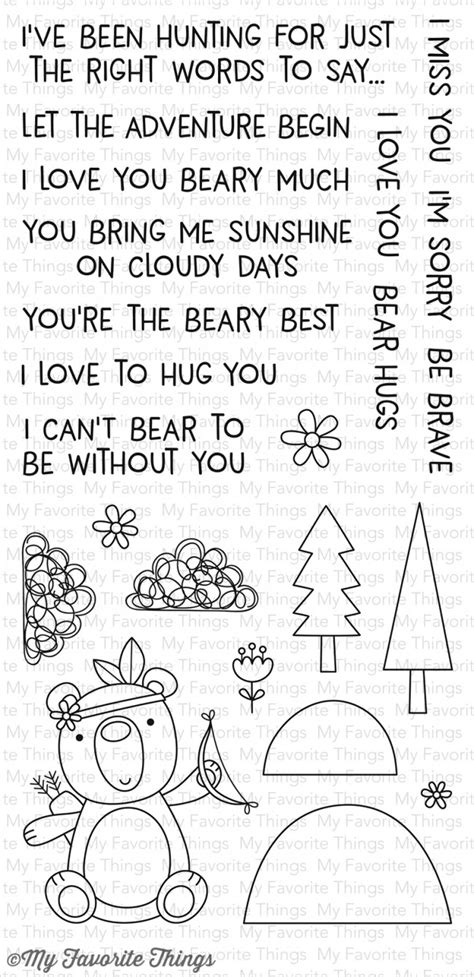 My Favorite Things Clear Stamp Beary Big Adventure