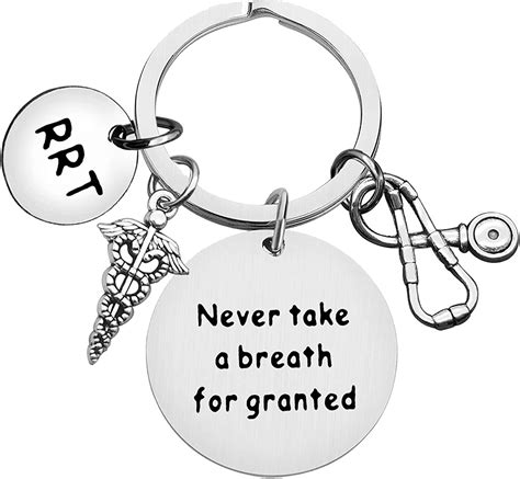 Respiratory Therapist Appreciation Ts Rrt Keychain