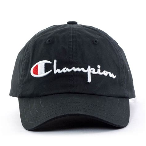 Champion Dad Cap Baseball Logo Black 804260nbkkk001 Black Clothes