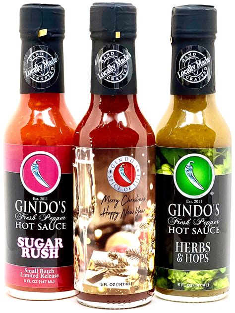 3 Bottles Monthly Subscription Limited Release Hot Sauce Gindo S Gindos