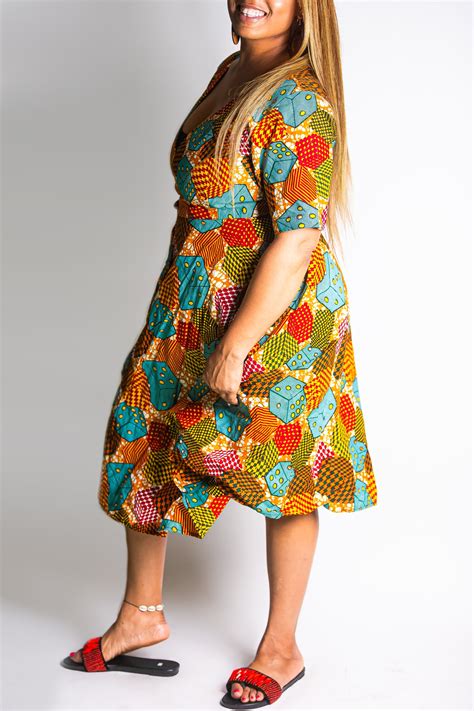 African Print Wrap Dresses Thediasporacollective