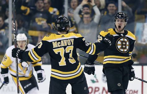 David Pastrnaks Breakaway Goal Lifts Boston Bruins Past Penguins To