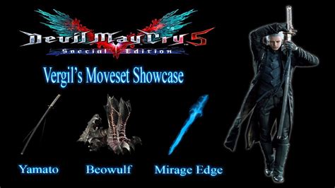 【devil May Cry 5】vergil Moveset Showcase All Weapons Abilities And Provocations Youtube