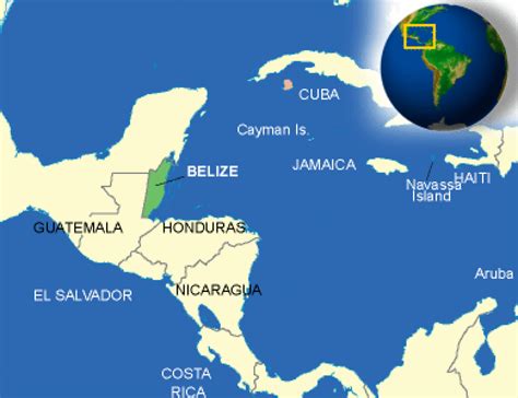 Where Is Belize Located On The Map Of The World Map Of Rose Bowl