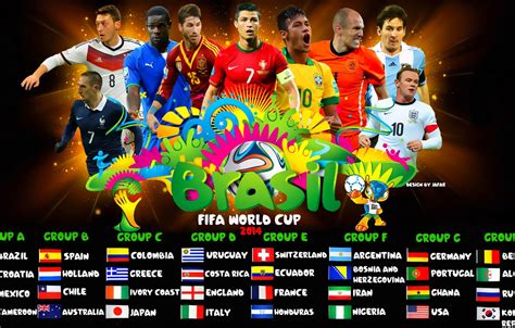 Wallpaper Football Fifa World Cup Group Brazil World Cup 2014