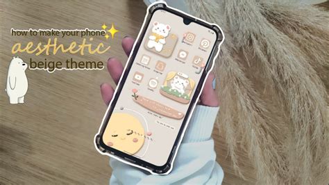 How To Make Your Phone Aesthetic Beige Light Brown Theme Only One