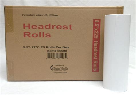 Headrest Paper Rolls 85x225 Smooth