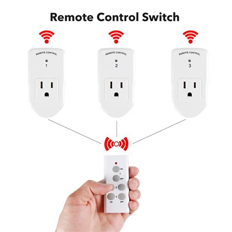 Wireless Remote Control Electrical Outlet Switch Household Appliances