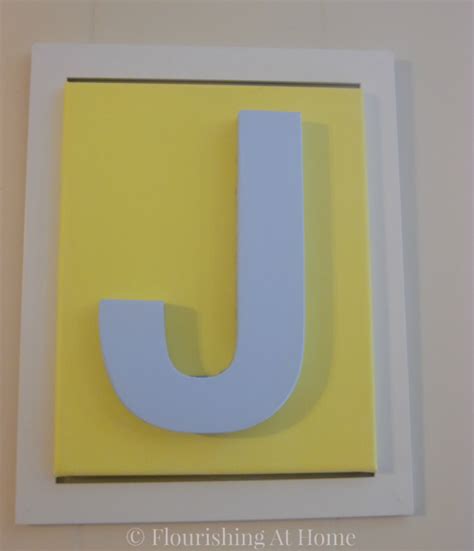 Diy Framed Letter Canvas Art For Kids Room At Home With Zan