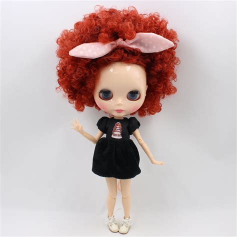 Icy Nude Blyth Doll Joint Body Series No Qe For Orange Red Hair