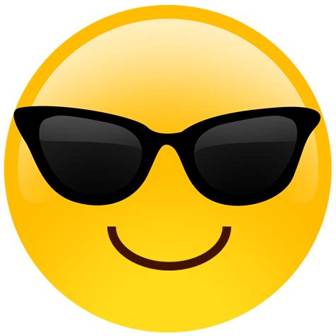 Sunglasses Cutout Emoji Buildahead Cool Emoji Emoji Painting World Emoji Day