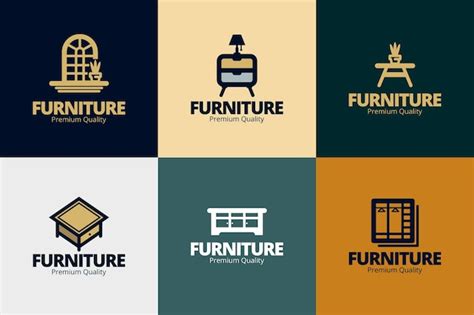 Free Vector Furniture Logo Collection