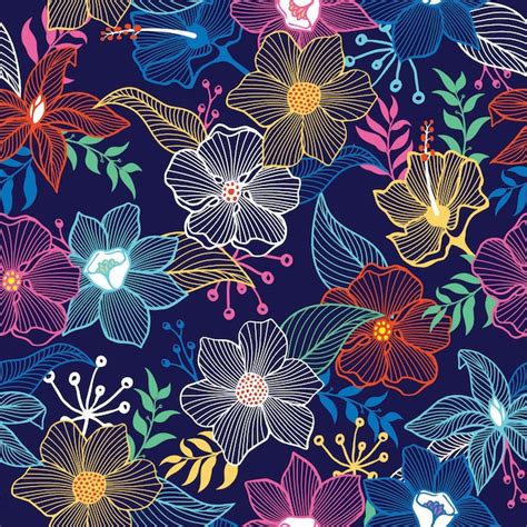 Premium Vector Beautiful Floral Pattern Design