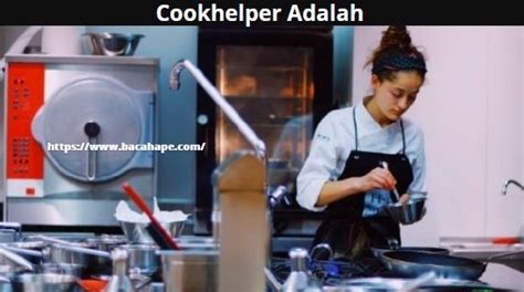 Cookhelper Adalah Pengertian Tugas Dan Gaji Besar Yang Amazing Bacahape