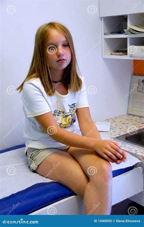 Girl Doctor Office Stock Photo Image Of Patient Examination