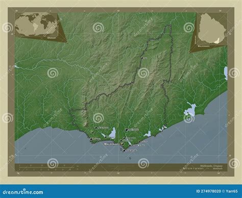 Maldonado Uruguay Wiki Labelled Points Of Cities Stock Illustration