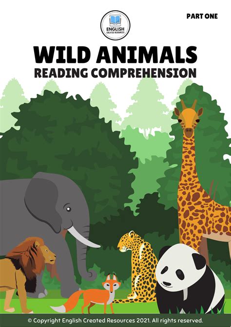Wild Animals Reading Comprehension Worksheets English Created Resources