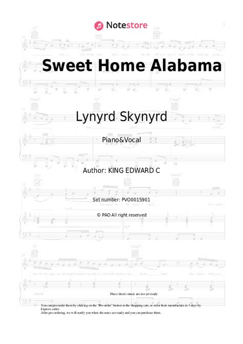Lynyrd Skynyrd Sweet Home Alabama Sheet Music For Piano With Letters