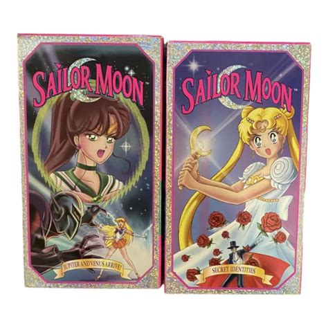 Sailor Moon Lot Of 2 Vhs Secret Identities And Jupiter And Venus Arrive Movies 1890 Picclick