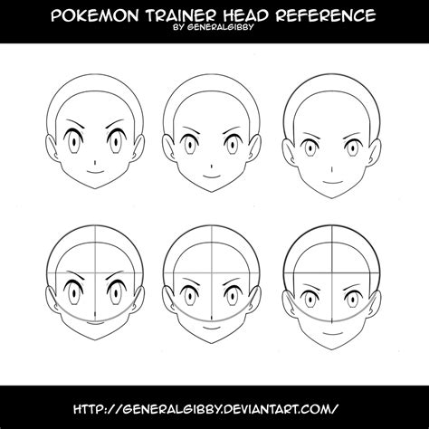 Pokemon Trainer Head Reference By Generalgibby On Deviantart