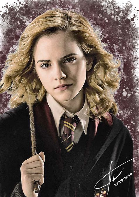 Artstation Emma Watson Hermione Paint