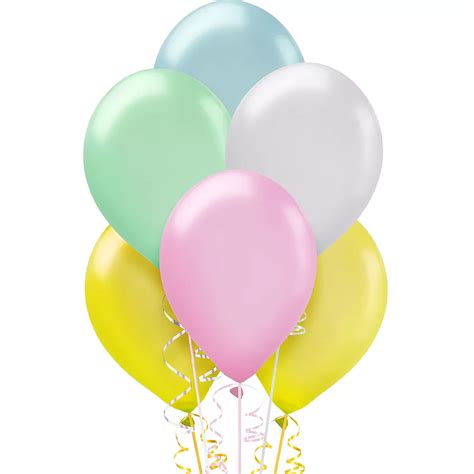 Assorted Pastel Pearl Balloons 15ct Party City